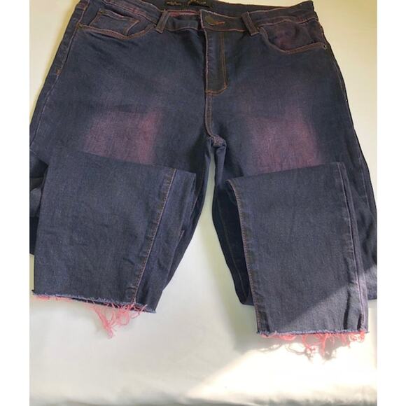 STS Blue Jeans Ellie High Rise Ankle raw hem size 30 pink purple wash - Picture 4 of 4